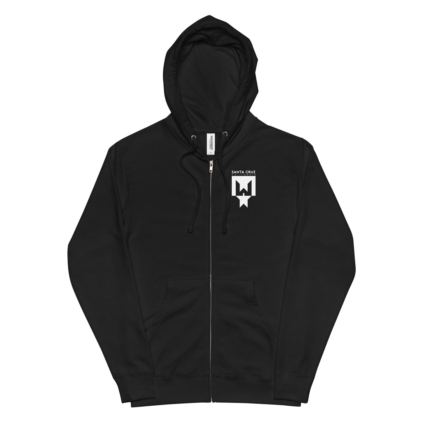 Unisex fleece zip up hoodie