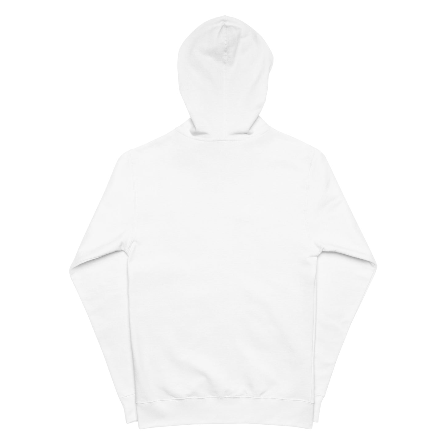 Unisex fleece zip up hoodie